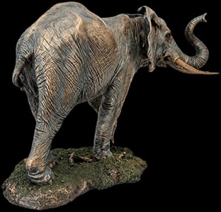 elefant bronzefigur